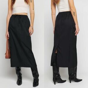 Reformation The Ethan Cargo Skirt Black